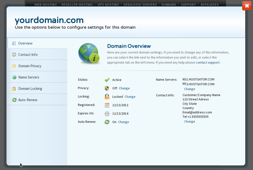 HostGator Domain Overview