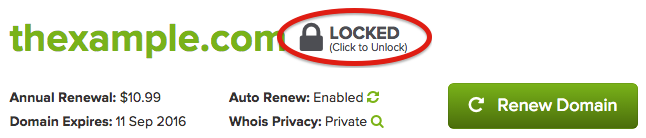 Name.com Domain Transfer Unlock Domain