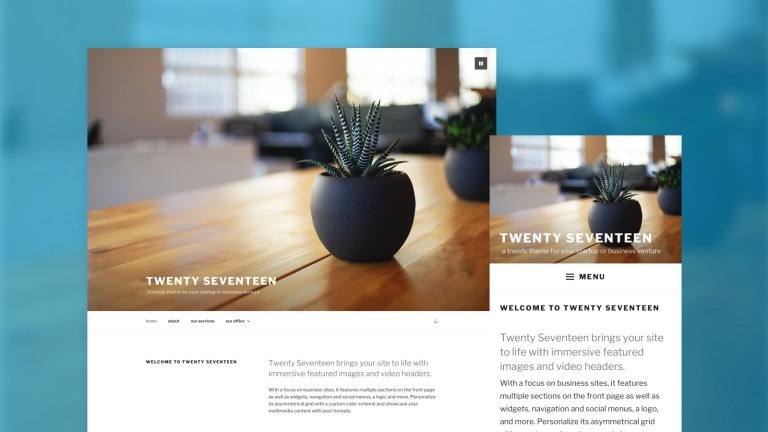 WordPress 4.7 Twenty Seventeen