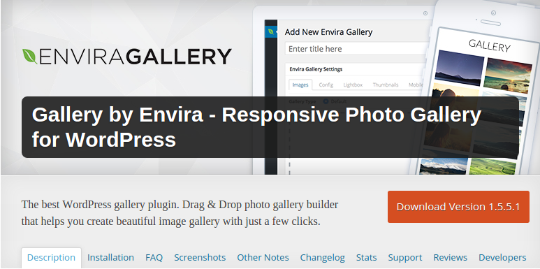 Envira Gallery Plugin