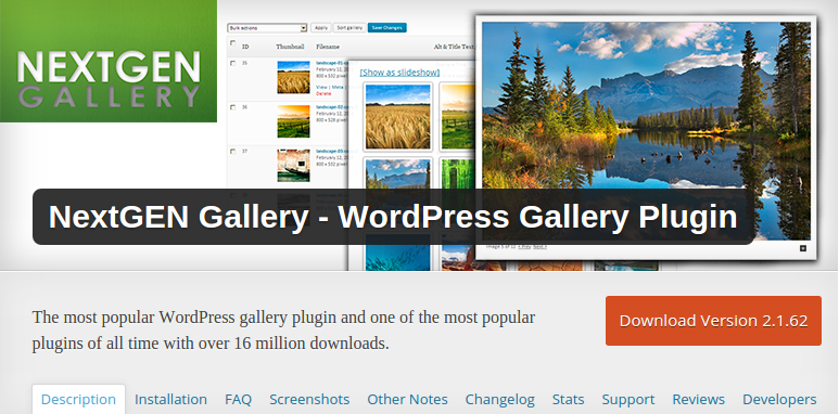 NextGEN Gallery Plugin