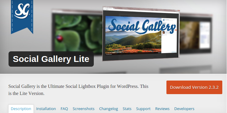 Social Gallery WordPress Plugin